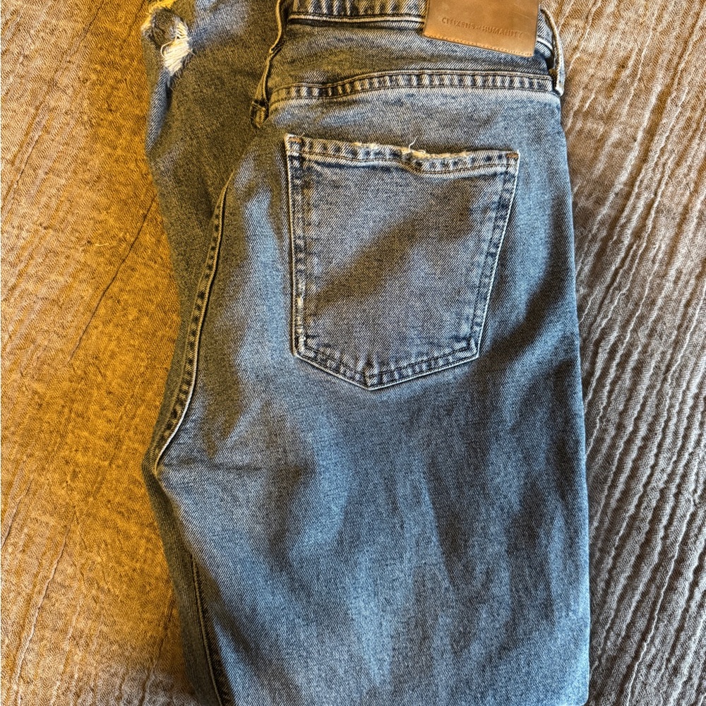Citizens Of Humanity Blue Straight Leg Jeans